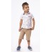 Hashtag Σετ Βερμούδα με μπλούζα Polo για aγόρι 228839 Nο 1-6 λευκό