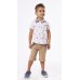 Hashtag Σετ Βερμούδα με μπλούζα Polo για aγόρι 228839 Nο 1-6 λευκό
