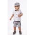 Hashtag Σετ4τμχ. βερμούδα με μπλούζα Polo για αγόρι 238625 Nο 6-24 μηνών Λευκό