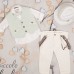 Piccolo Bambino Βαπτιστικό κοστούμι για αγόρι με γιλέκο 632-19- λευκό